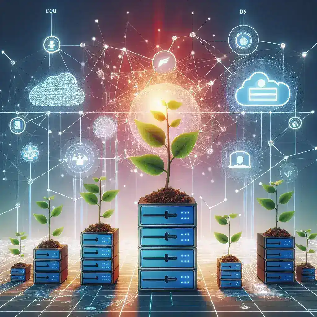 "Huawei Cloud distributed storage solution for startups, showcasing seamless data management and cloud technology"