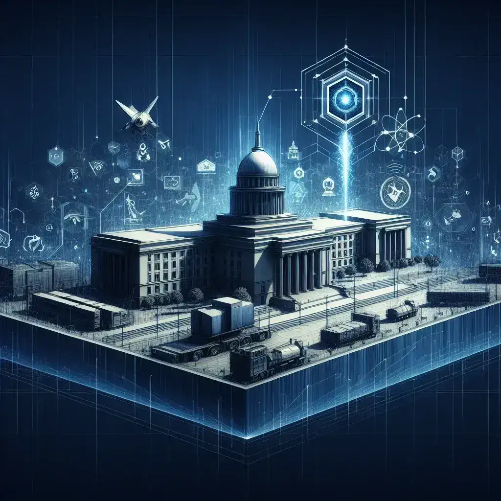 "Image of advanced quantum communication systems showcased during the Ministerio de Defensa's investment announcement, highlighting innovative military technology for secure communications."